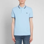 Fred Perry Ανδρική Μπλούζα Twin Tipped Polo M3600-A66 Summer Blue