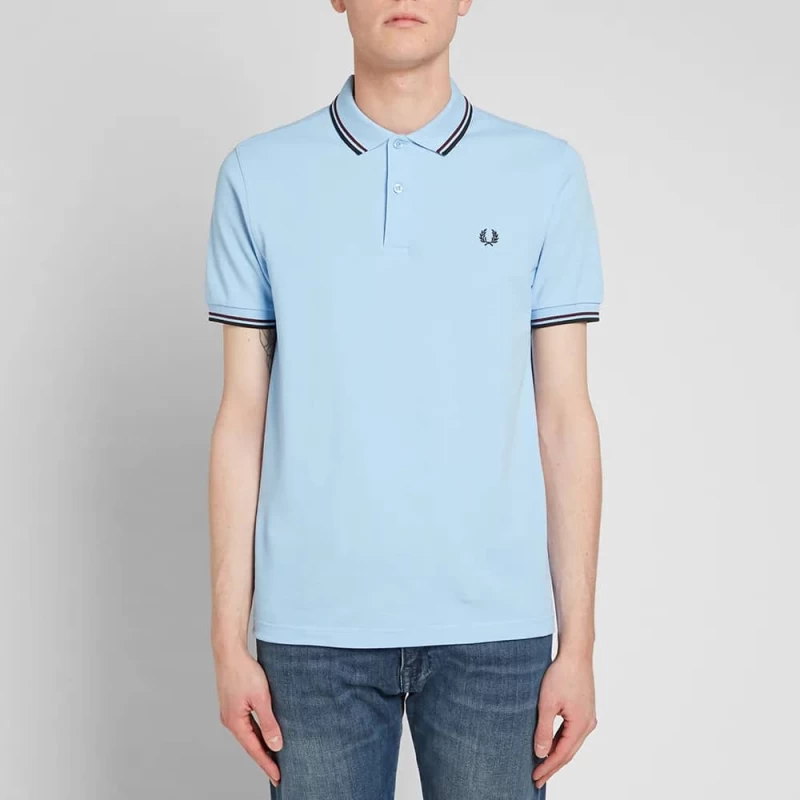 Fred Perry Ανδρική Μπλούζα Twin Tipped Polo M3600-A66 Summer Blue
