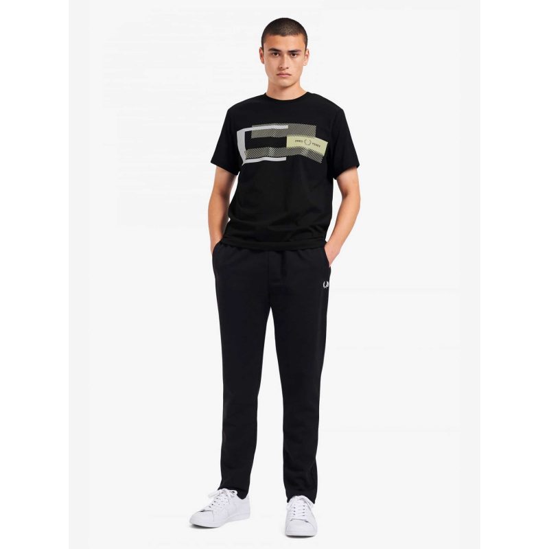Fred Perry Ανδρική Μπλούζα Mixed Graphic T-Shirt M1599-102 Black