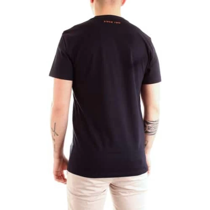 Fred Perry Ανδρική Μπλούζα Mixed Graphic T-Shirt M1599-608 Navy