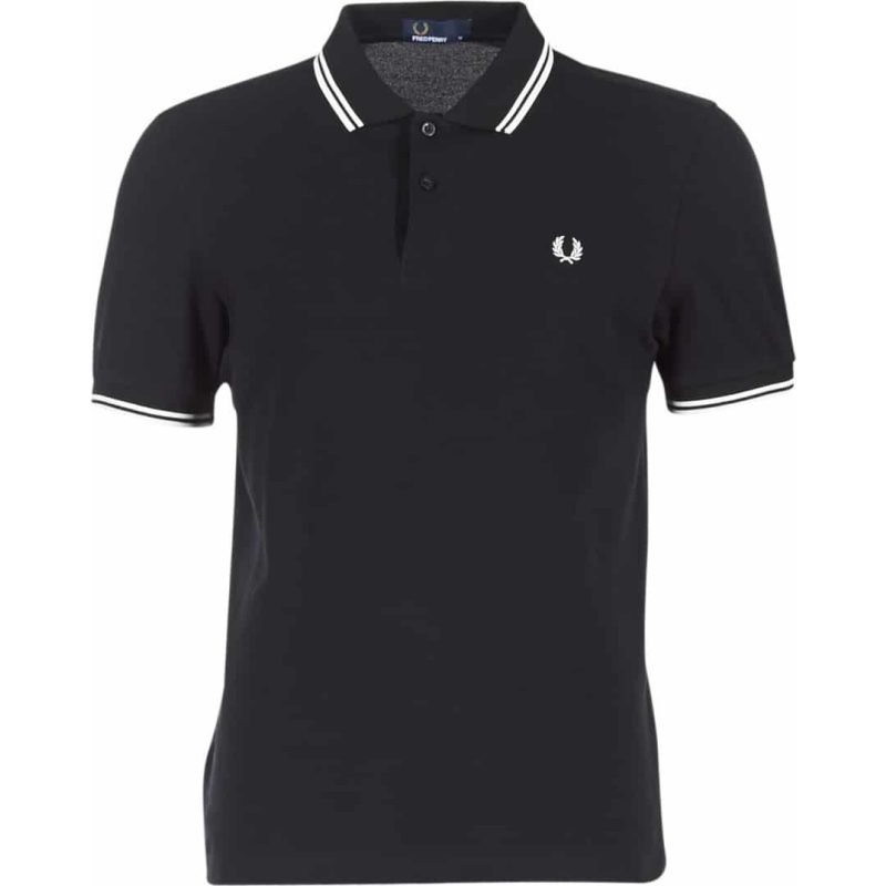 Fred Perry Ανδρική Μπλούζα Twin Tipped Polo M3600-524 Black