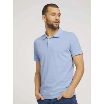 Tom Tailor Ανδρική Μπλούζα Basic Polo With Contrast 1016502-26724 Σιέλ