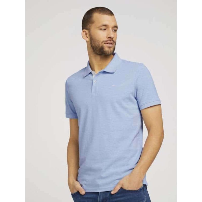 Tom Tailor Ανδρική Μπλούζα Basic Polo With Contrast 1016502-26724 Σιέλ
