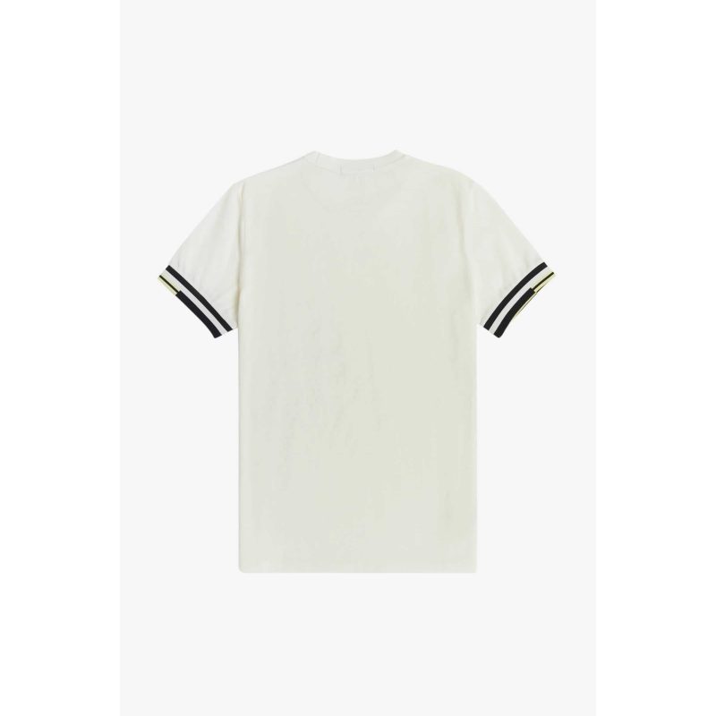Fred Perry Ανδρική Μπλούζα Abstract Cuff T-Shirt M1601-129 Snow White