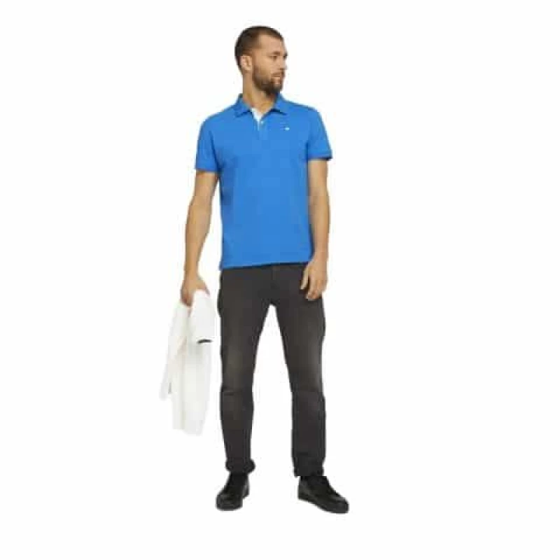 Tom Tailor Ανδρική Μπλούζα Basic Polo With Contrast 1016502-26178 Sky Blue