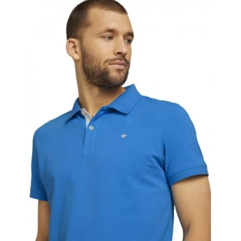 Tom Tailor Ανδρική Μπλούζα Basic Polo With Contrast 1016502-26178 Sky Blue