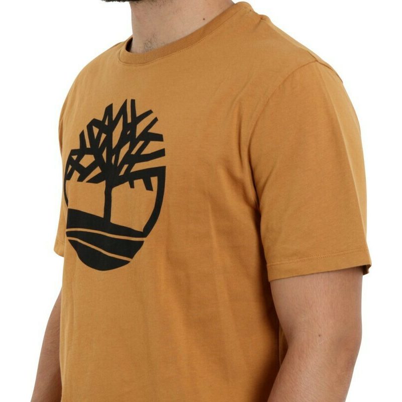 Timberland Ανδρική Μπλούζα T-Shirt River Tree Logo Organic Cotton A2C2R-P47 Ταμπά