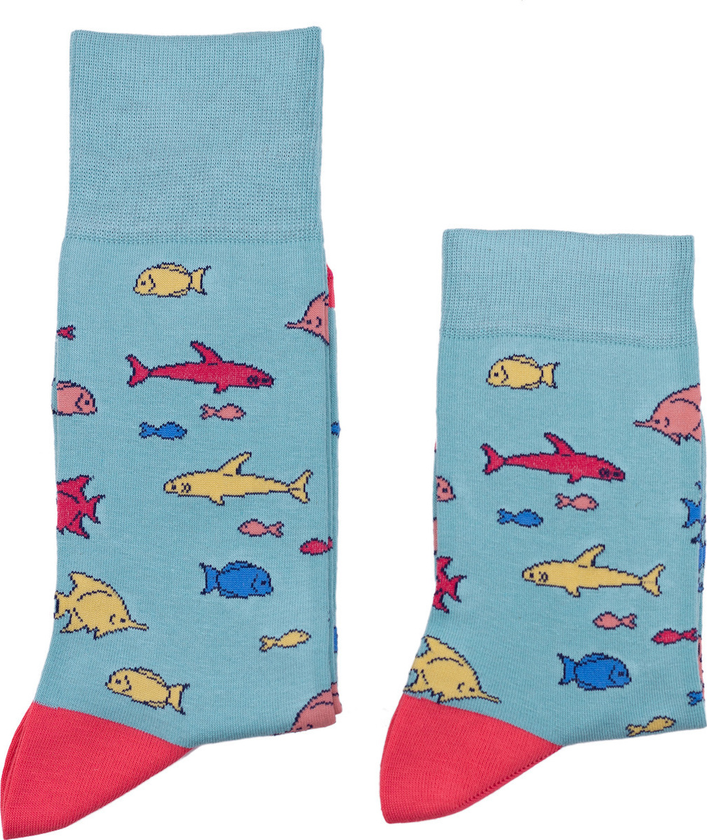 Pournara Ανδρικές Κάλτσες Design Fish One Size 211106
