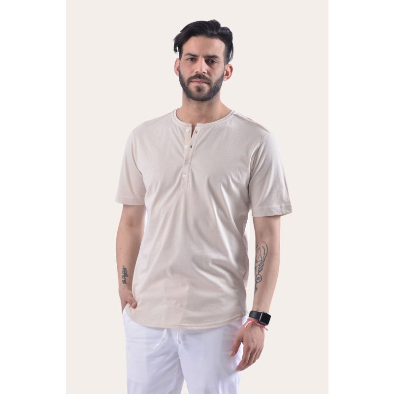 Vittorio Ανδρική Μπλούζα T-Shirt 200-02-21-001 L.Beige