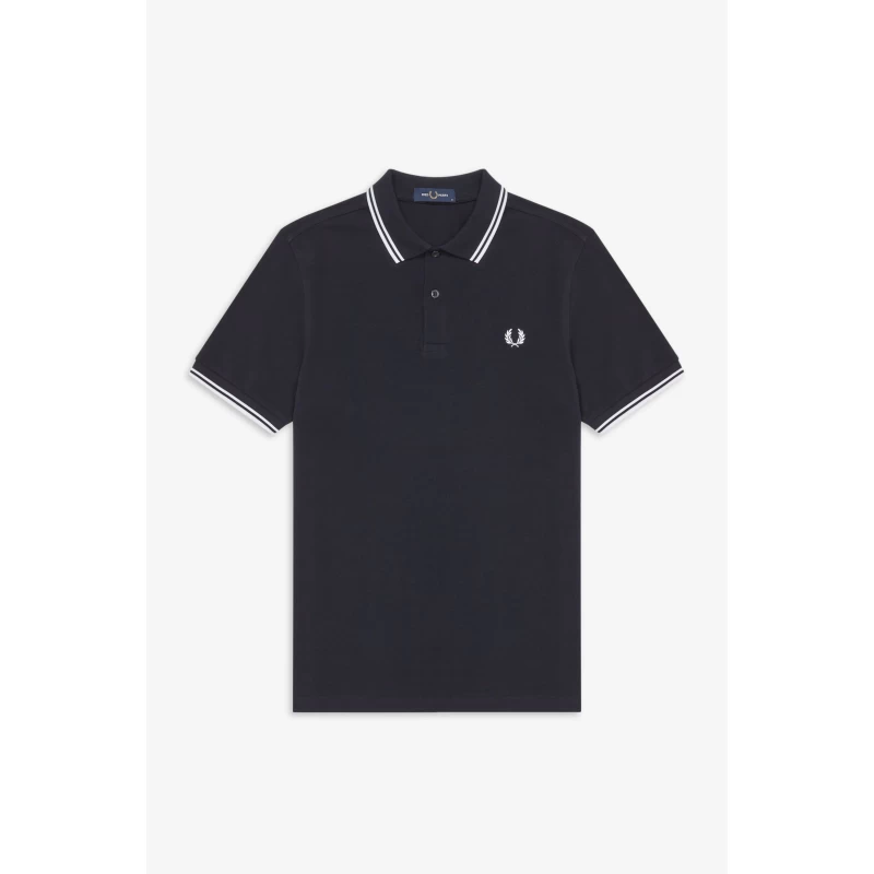 Fred Perry Ανδρική Μπλούζα Twin Tipped Polo M3600-238 Navy