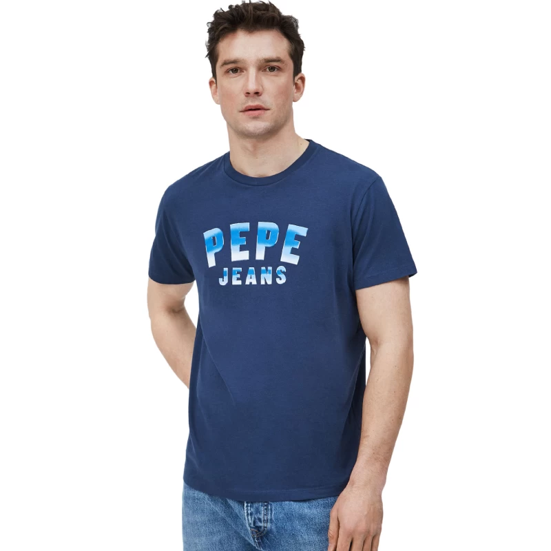 Pepe Jeans Ανδρική Μπλούζα T-Shirt Graham PM507762-583 Navy