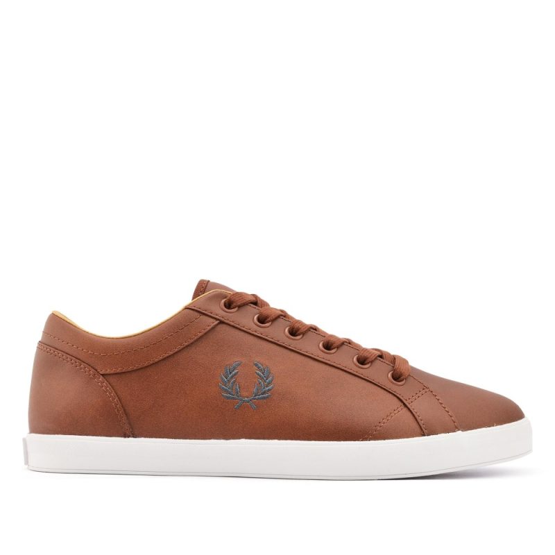Fred Perry Ανδρικό Παπούτσι Δερμάτινο Baseline Leather B6158-448 Tan