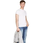 Pepe Jeans Ανδρική Μπλούζα ORIGINAL BASIC S/S T-SHIRT PM503835-800 Λευκό