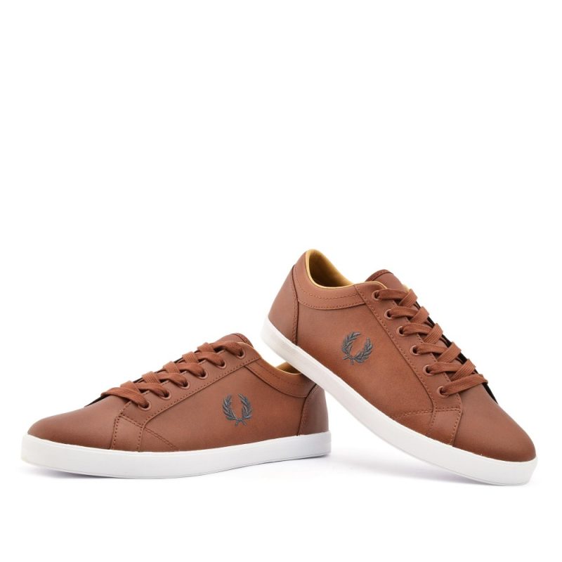 Fred Perry Ανδρικό Παπούτσι Δερμάτινο Baseline Leather B6158-448 Tan