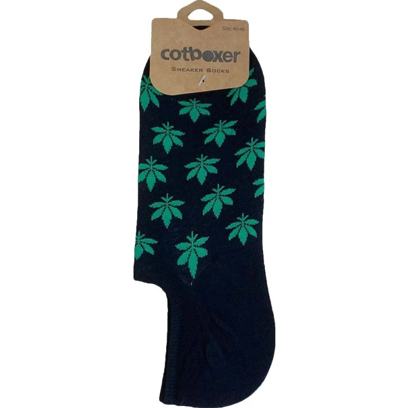Cotboxer Sneaker Socks – Ανδρικό Σοσόνι Magic Flower CT108 One Size 40-46 Black