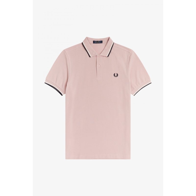 Fred Perry Ανδρική Μπλούζα Twin Tipped Polo M3600-J10 Chalky Pink