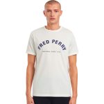 Fred Perry Ανδρική Μπλούζα Τ-Shirt Arch Branded T-Shirt M1654-129 Snow White
