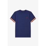Fred Perry Ανδρική Μπλούζα Abstract Cuff T-Shirt M1601-143 French Navy