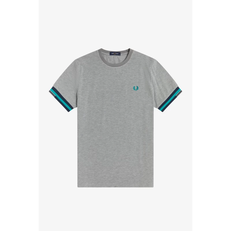 Fred Perry Ανδρική Μπλούζα Abstract Cuff T-Shirt M1601-420 Steel Marl
