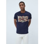 Pepe Jeans Ανδρική Μπλούζα Flag Logo T-Shirt PM505671-583 Thames