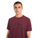 Fred Perry Ανδρική Μπλούζα Τ-Shirt Arch Branded T-Shirt M1654-799 Mahogany