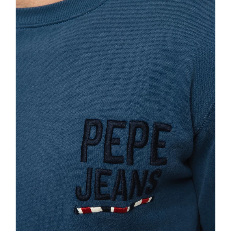 Pepe Jeans Ανδρικό Φούτερ EDISON BASIC SWEATSHIRT PM582029-571 Scout Blue