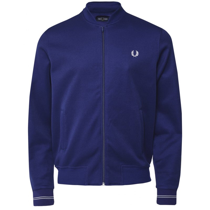 Fred Perry Ανδρική Ζακέτα Bomber Neck Track Jacket J7502-126 Medieval Blue