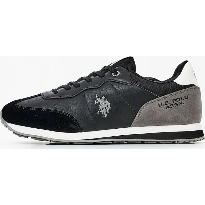U.S Polo Assn. Ανδρικά Παπούτσια Sneakers Willy YS001-BLK Μαύρο