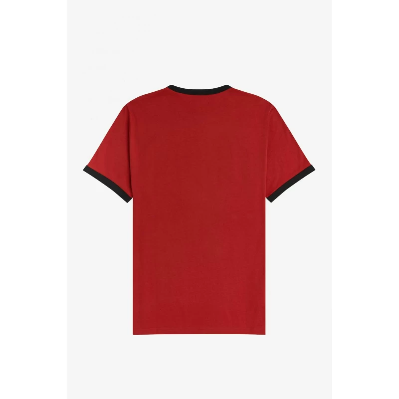 Fred Perry Ανδρική Μπλούζα Ringer T-Shirt M3519-296 Blood