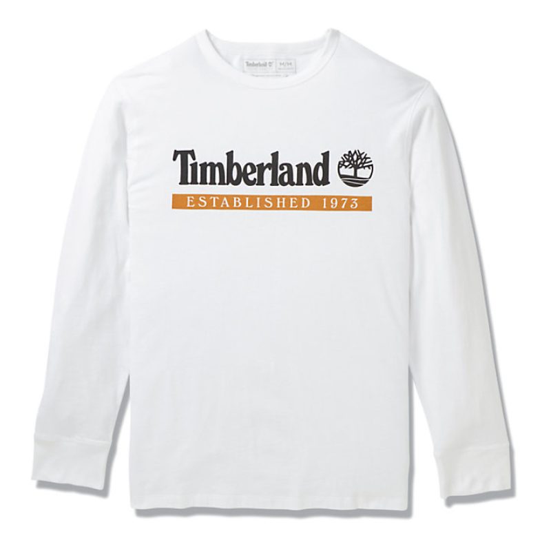 Timberland Ανδρική Μπλούζα Μακρυμάνικη TB0A2AWK-Z48 White