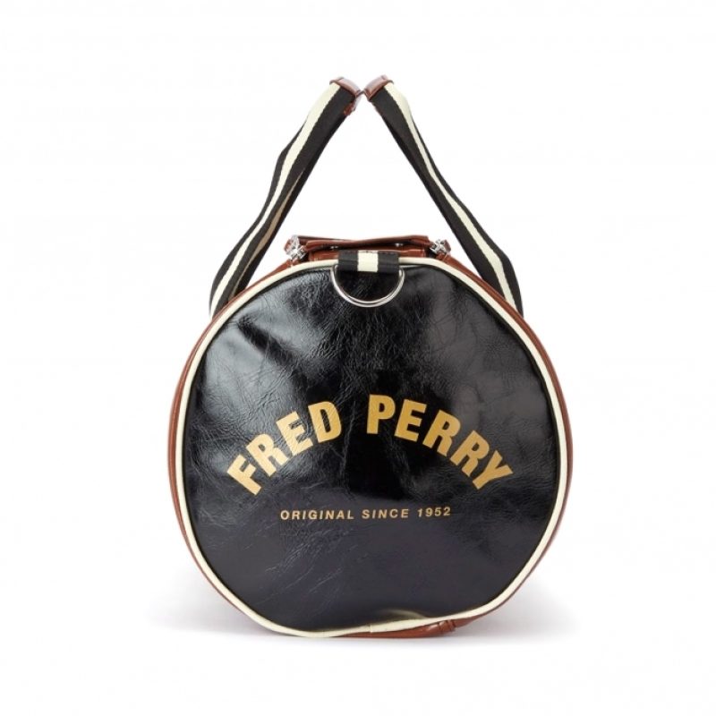Fred Perry Αθλητική Τσάντα CONTRAST COLOUR BARREL BAG L2228-L67 Tan/Black