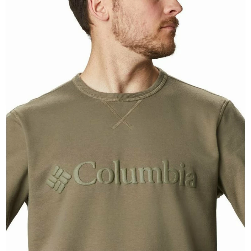 Ανδρική Μπλούζα Columbia™ Logo Fleece Crew 1884931-397 Χακί