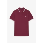 Fred Perry Ανδρική Μπλούζα Twin Tipped Polo M3600-122 Μπορντό