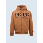 Pepe Jeans Ανδρική Ζακέτα Φούτερ Με Κουκούλα Ludwing PM582055-868 LIght Brown