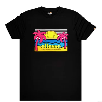Ellesse Ανδρικό T-Shirt Με Στάμπα SHM13825-011 Μαύρο