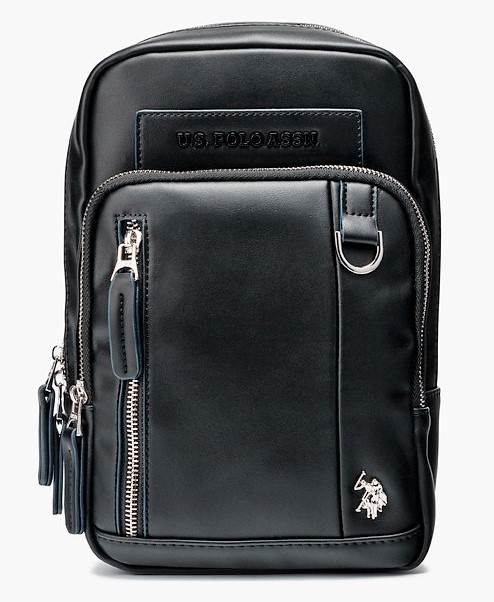 U.S. Polo ASSN. US. Polo Assn. Ανδρική Τσάντα Ώμου Cambridge Slim Backpack Crossbody BIUCB5029MVP000 Μαύρο