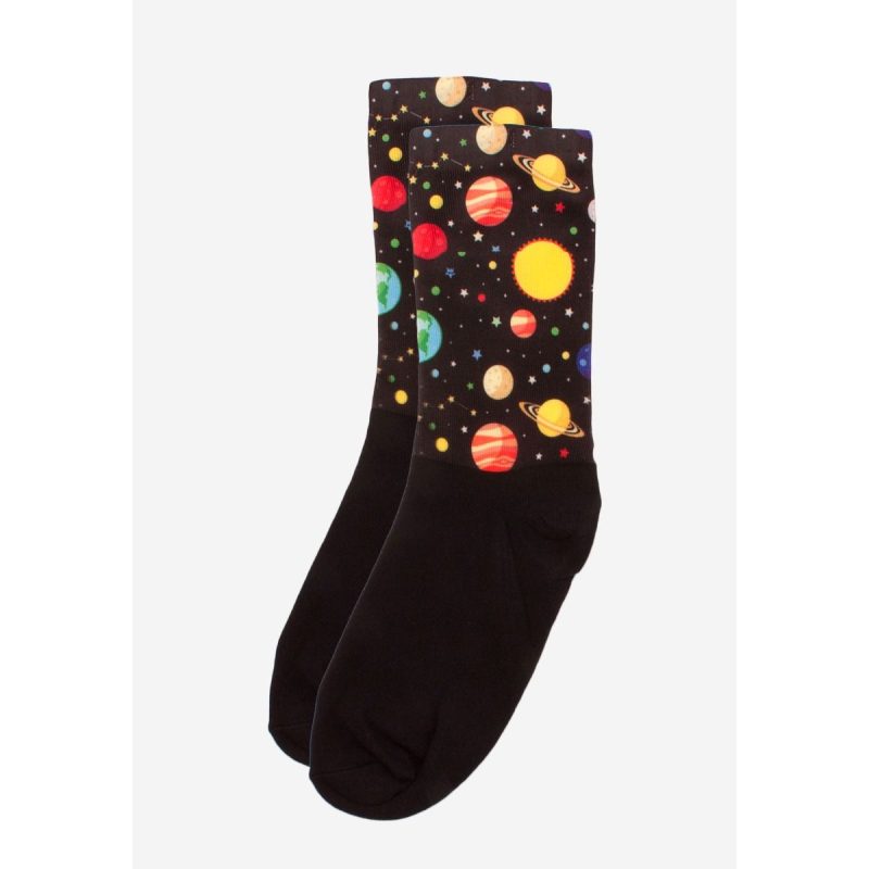 Ανδρικές Κάλτσες Trendy Galaxy ONE SIZE 41-45 Βαμβακερές Μαύρο