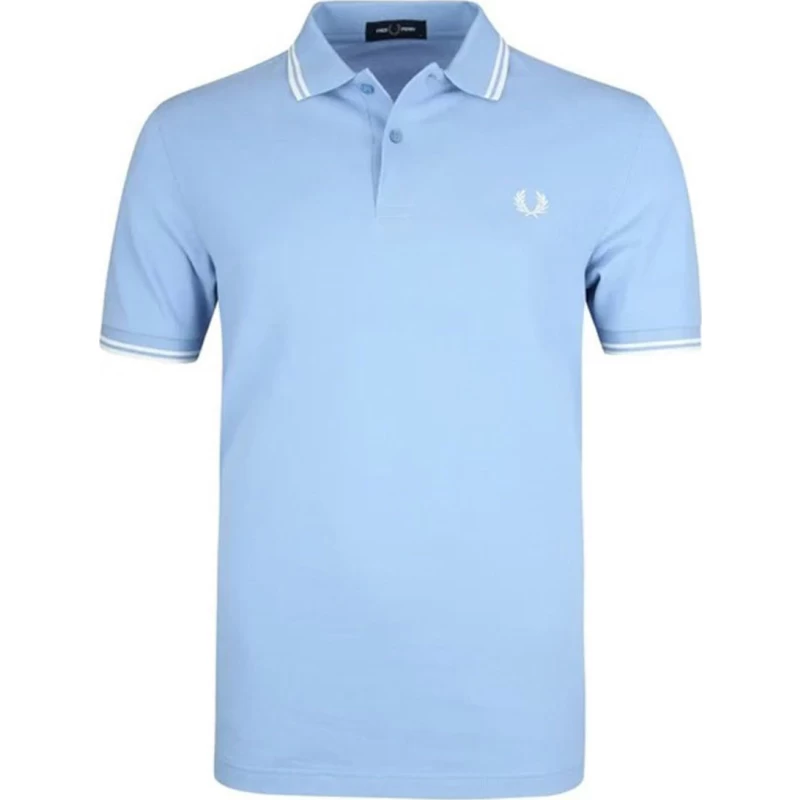 Fred Perry Ανδρική Μπλούζα Twin Tipped Polo M3600-L15 Σιέλ