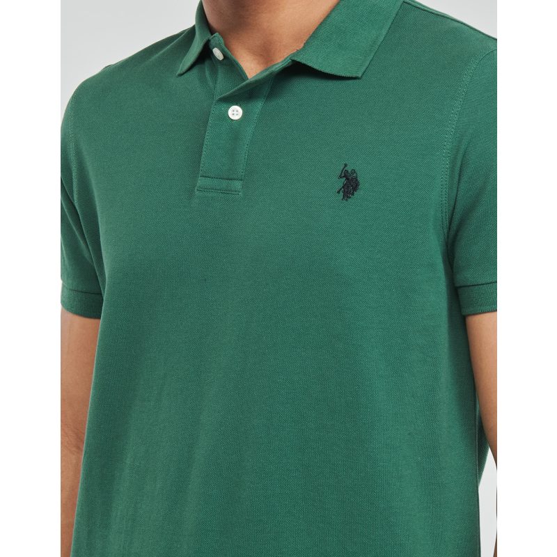 U.S. Polo Assn. Ανδρική Μπλούζα Polo Κοντομάνικη 6142341029-149 Πράσινο