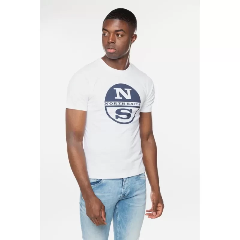 Ανδρική Μπλούζα North Sails T-Shirt Organic 692792 Λευκό