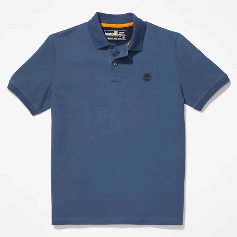 Timberland Ανδρική Μπλούζα SS Millers River Pique Polo TB0A26N4-288 Μπλε