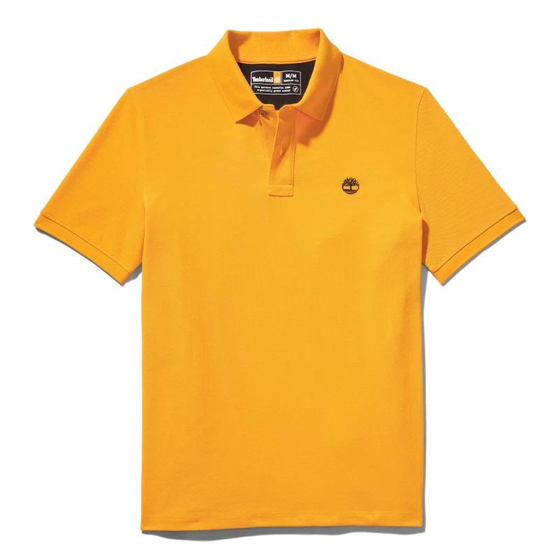 Timberland Ανδρική Μπλούζα SS Millers River Pique Polo TB0A26N4-804 Πορτοκαλί