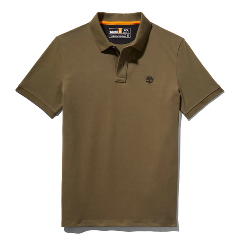 Timberland Ανδρική Μπλούζα SS Millers River Pique Polo TB0A26N4-Α58 Χακί