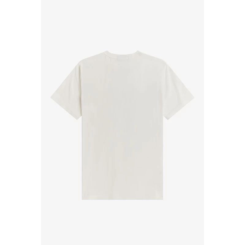 Fred Perry Ανδρική Μπλούζα Embroidered T-Shirt M2706-303 Λευκό