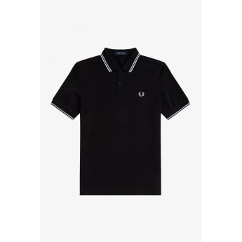Fred Perry Ανδρική Μπλούζα Twin Tipped Polo M3600-350 Μαύρο