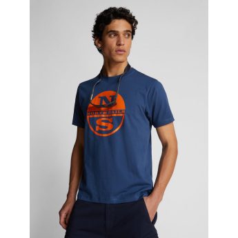 Ανδρική Μπλούζα North Sails T-Shirt Organic 692792-Dark Denim Μπλε