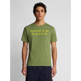 Ανδρική Μπλούζα North Sails T-Shirt Organic 692793 Χακί