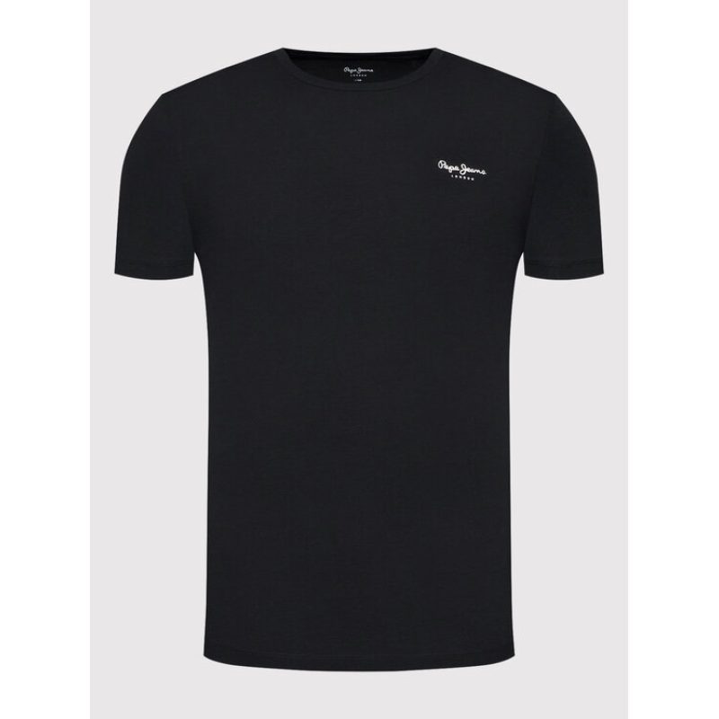 Pepe Jeans Ανδρική Μπλούζα Original Basic T-Shirt PM508212-999 Μαύρο