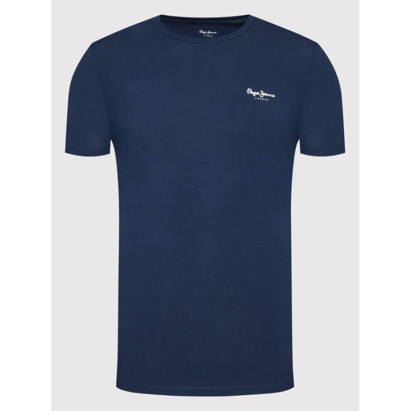 Pepe Jeans Ανδρική Μπλούζα Original Basic T-Shirt PM508212-595 Μπλε