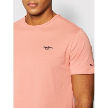 Pepe Jeans Ανδρική Μπλούζα Original Basic T-Shirt PM508212-370 Ροζ
